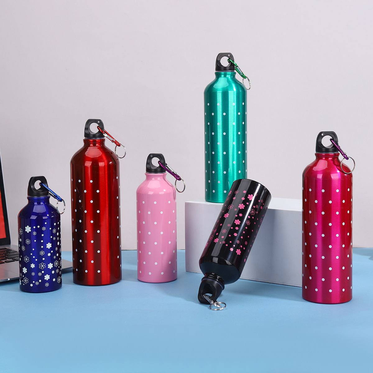 Nuevo simple taza de aluminio portátil de gran capacidad para niños y niñas ciclismo alpinismo botella de regalo taza LOGO al por mayor
