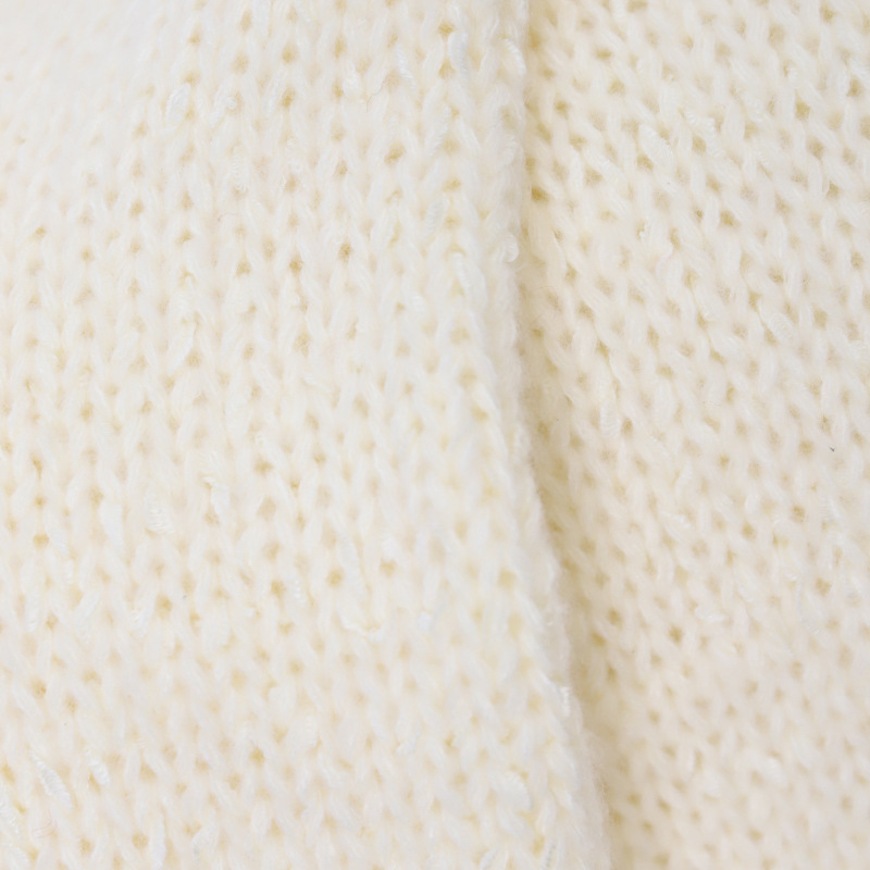 Women's Clothing light luxury sequined hooded sweater autumn and winter high end temperament versatile warm long sleeved knitted sweater women's trend_voghion.com