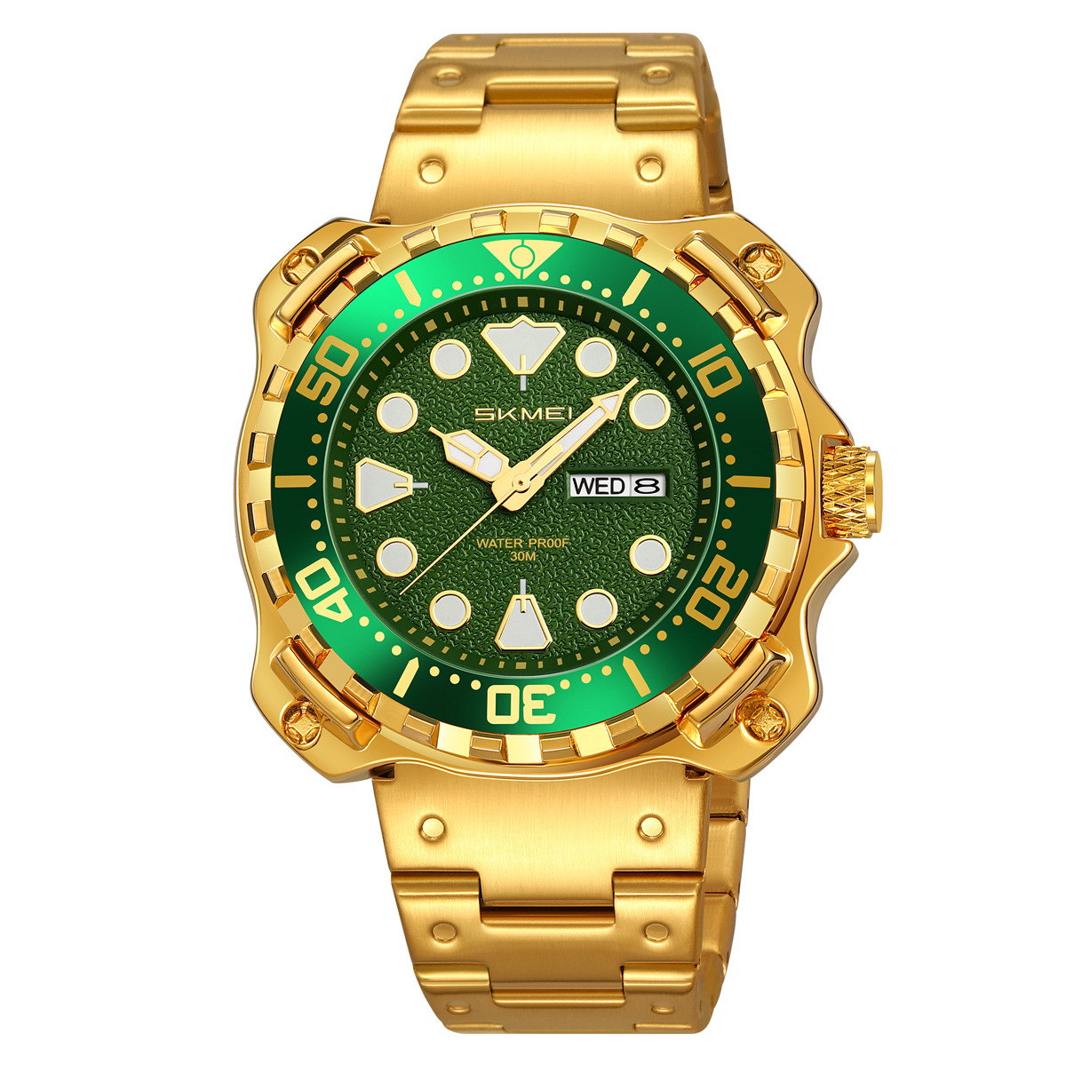 Cara verde de Gold Shell