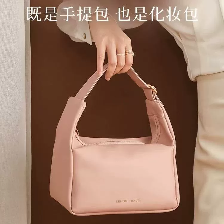 Cosmetic bag, shoulder bag, elite organizer bag, purse, capacious linen bag, handheld travel bag
