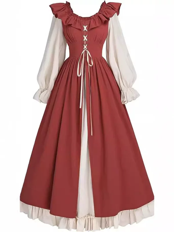 Женское платье в стиле Ренессанс, длинный рукав, средневековый сарафан в ирландском стиле, размеры S–5XL
