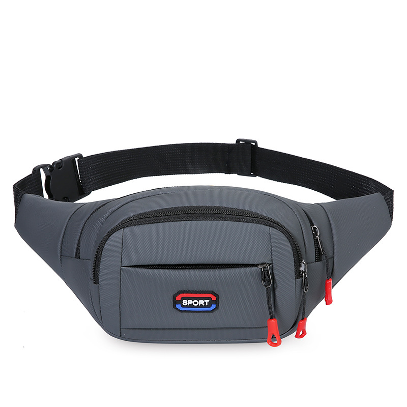 Nueva Membrana de cuero bolso de la cintura de los hombres casual simple gran capacidad cajero cambio bolsa de mensajero retro deportes bolsa de pecho