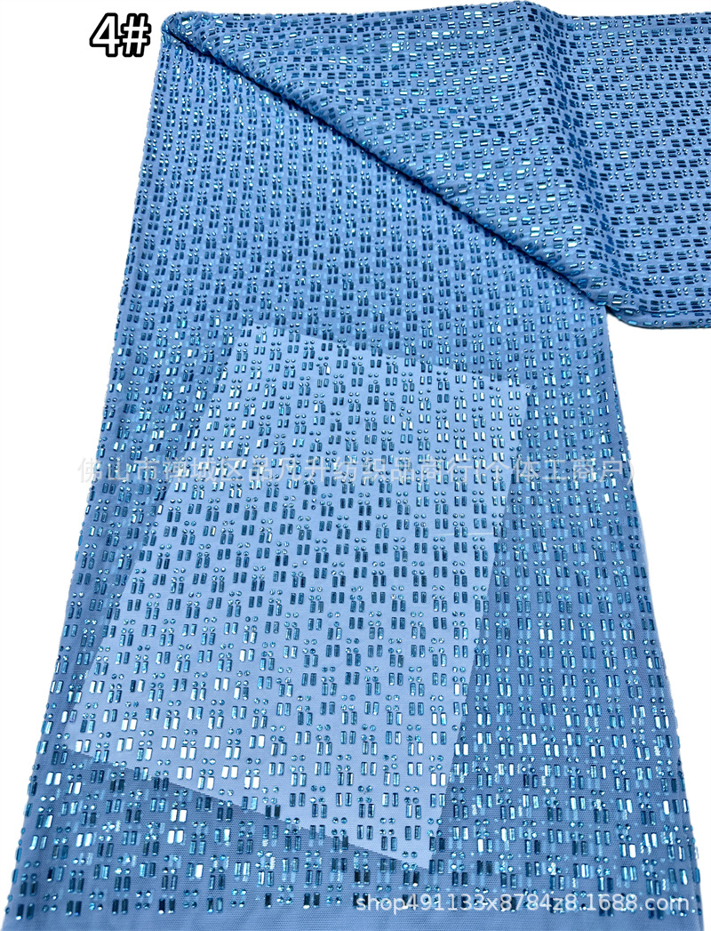 3 × 3 tela de malla elástica de vidrio vertical perforada 14 colores de rendimiento del escenario vestido de tela elástica en stock