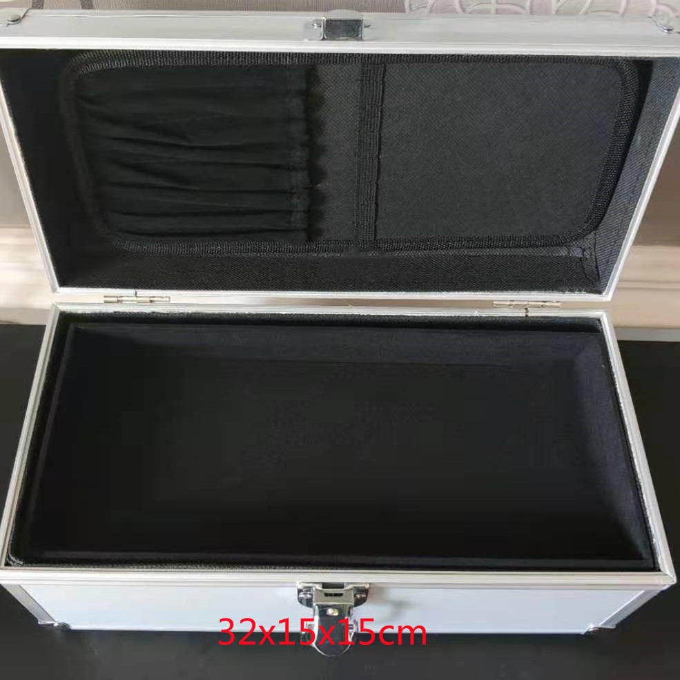 双层铝合金化妆箱采耳工具箱美容美发美甲工具箱收纳箱足疗技师箱