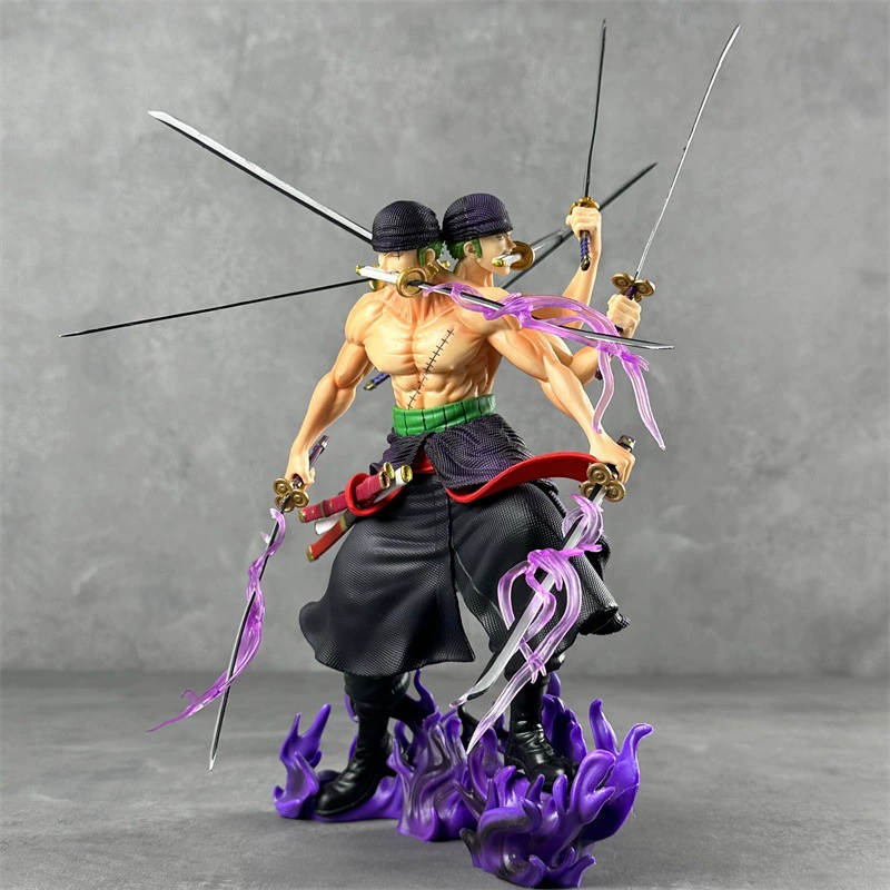 One Piece Battle Nine - нож Саурон Ауроро трехглавый шестирукий Ян журнал аниме ручной модели декор