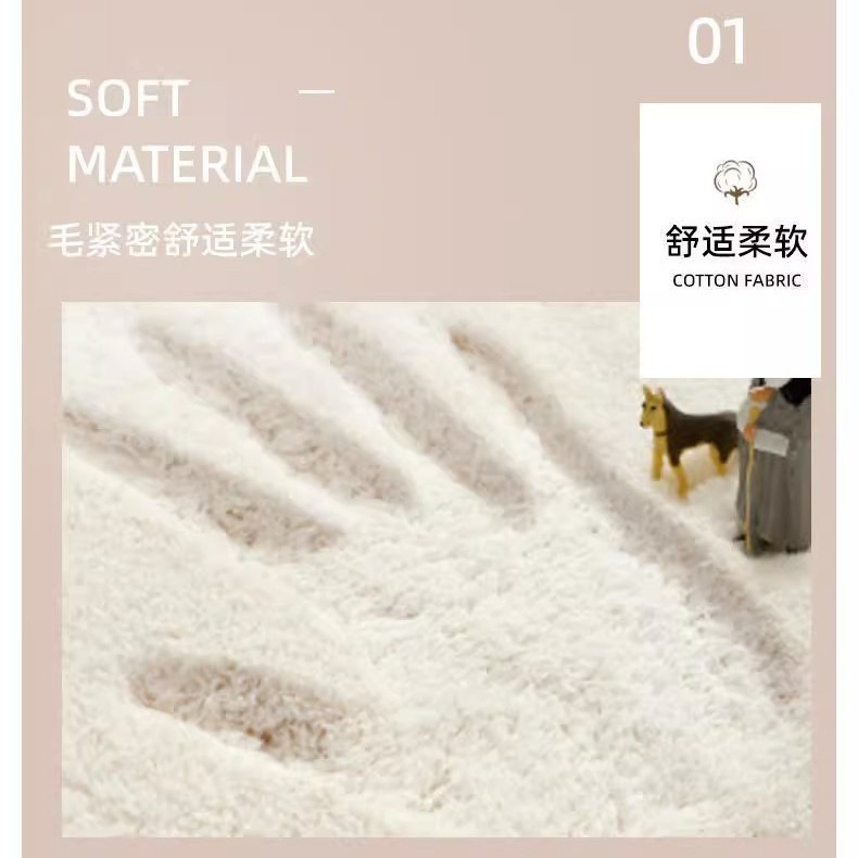 Cross-border Temu new style, minimalist, faux cashmere doormat for bathroom entrance, absorbent, skin-friendly, and provides insulation. Available for drop shipping