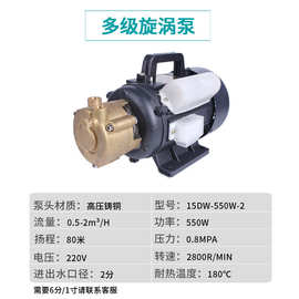 %高压多级旋涡泵蒸汽锅炉热水增压泵蒸汽发生器补水泵耐高温循环