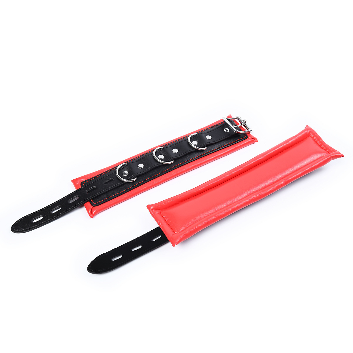 Productos sexuales para parejas, esposas y tobilleras de cuero, esposas y tobilleras de esponja, ataduras de cuero, juguetes para coqueteo en pareja image 11