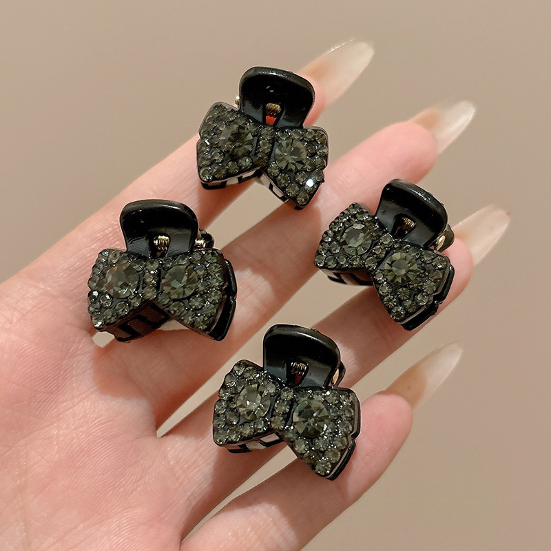 Pin de cabello de arco exquisito pin de cabello de mujer mini pin de agarre pequeño 2025 nuevo pin de cabello lateral pin de frangeo princesa clip tocado