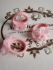 Children's small hair accessory, cute towel, hair rope, lace dress, flowered, wholesale