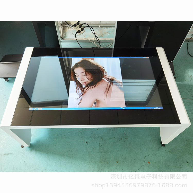 55寸多功能茶几电容触摸屏高清液晶屏幕多媒体触控茶几查询一体机