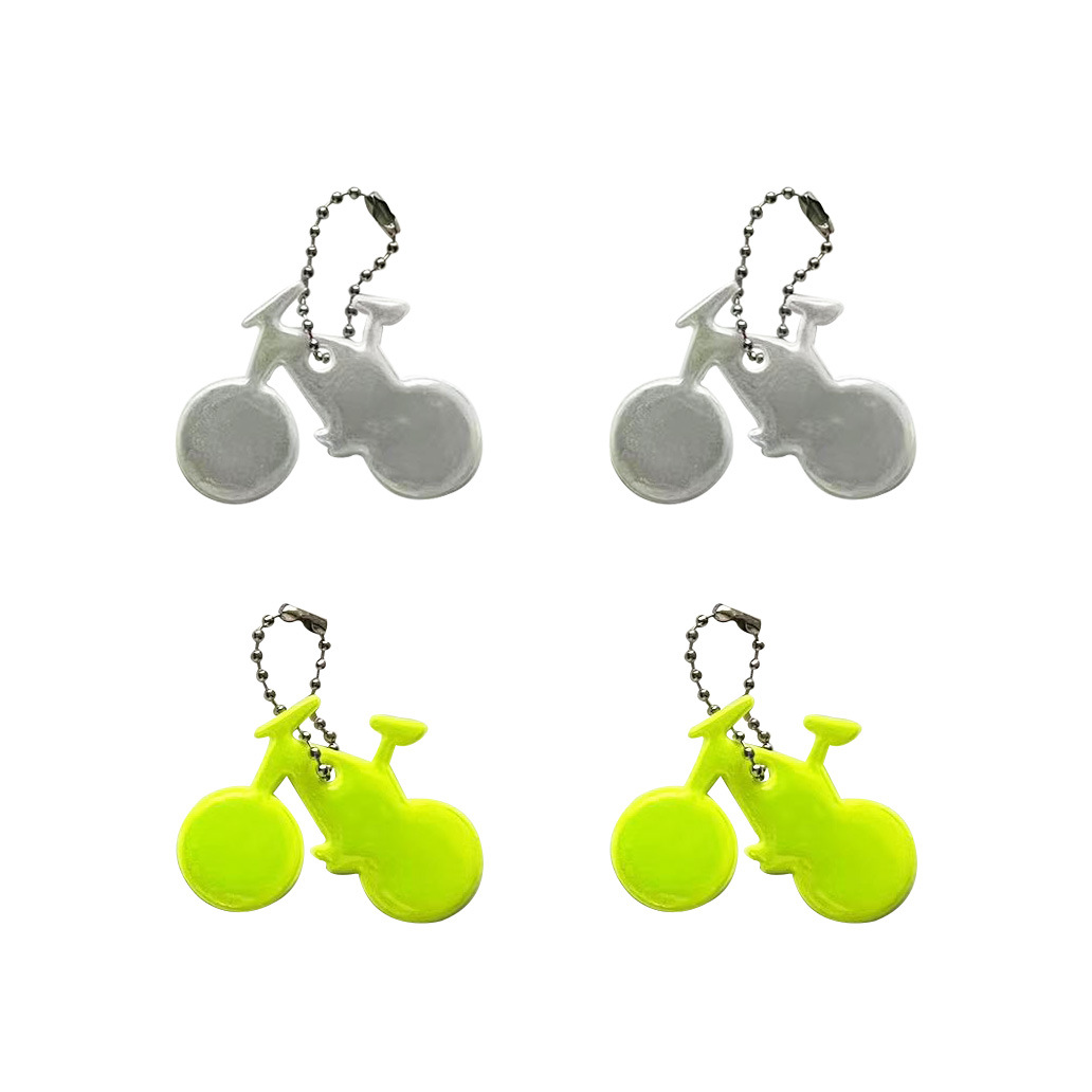 Transfronterizo Amazon bicicletas reflectantes colgantes PVC llaver de seguridad de carrera nocturna