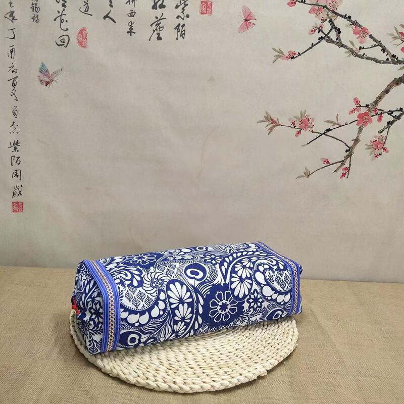赤い皿は宮廷の綿の粗い布の枕カバーの枕カバーの花椒の種のそばの決明子の艾草の草花の枕の芯カバーの首の枕を掛けます。|undefined