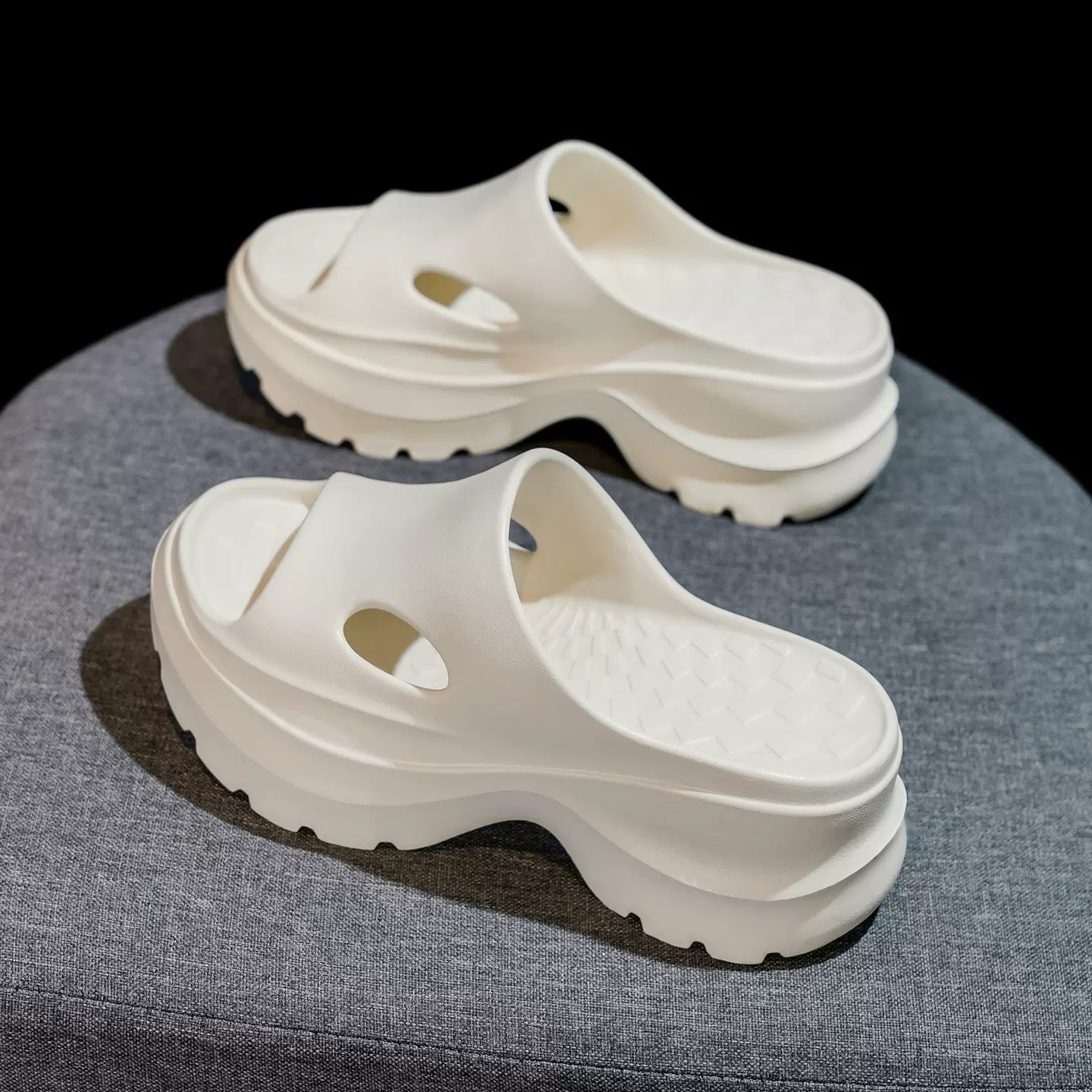 7厘米厚底拖鞋女夏季外穿2025新款增高防臭不累脚时尚休闲凉鞋