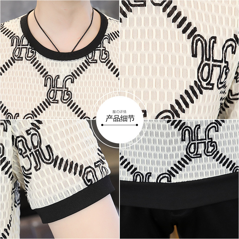 Taobaoke-7007-P25-2024 verano de alta calidad estudiantes adolescentes cuello redondo camiseta de manga corta hombres de moda-verano 17