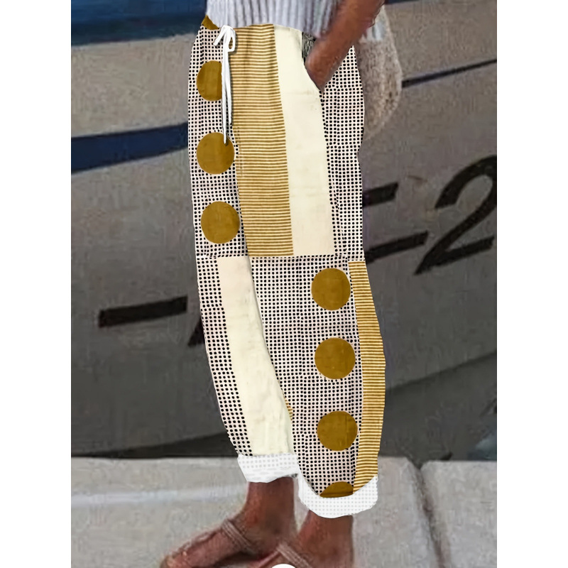 2026 Cross-Border New European and American Target Women's Printed Casual Pants Cross-Border Dropshipping