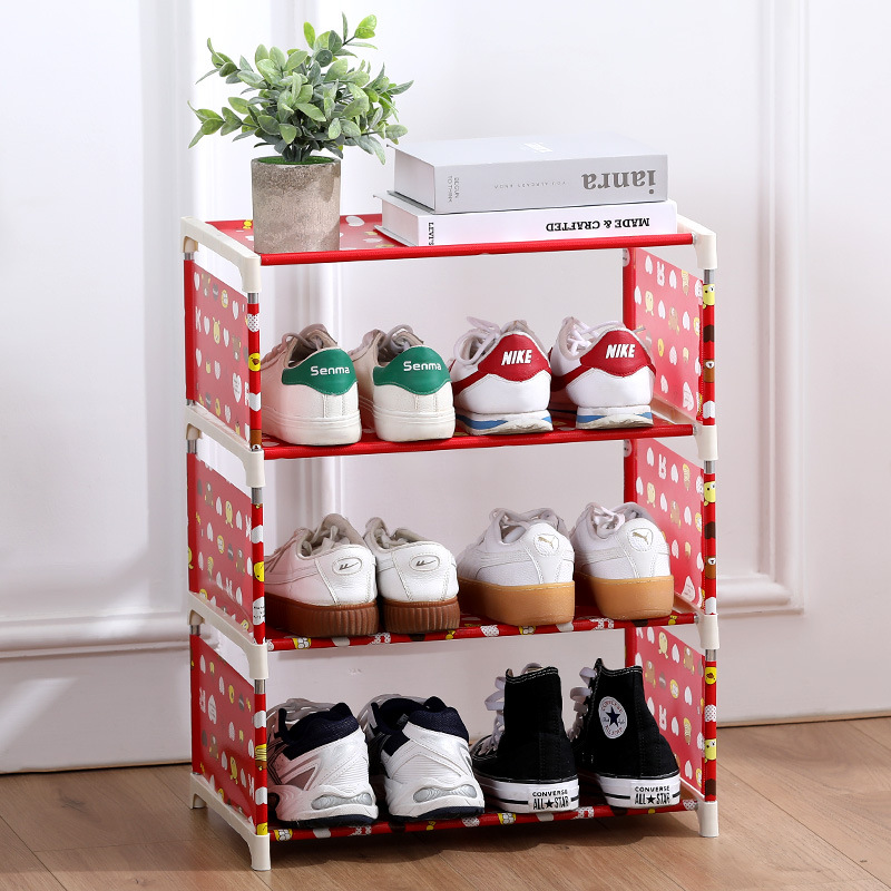 Zapato simple estante de acero inoxidable estante hogar estudiante dormitorio multi-capa de ahorro de espacio zapatos de almacenamiento rack zapato gabinete al por mayor