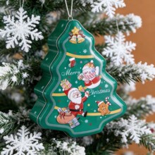 2026年圣诞爆款圣诞铁盒蛋黄酥雪花酥铁盒圣诞马口铁盒节日专供