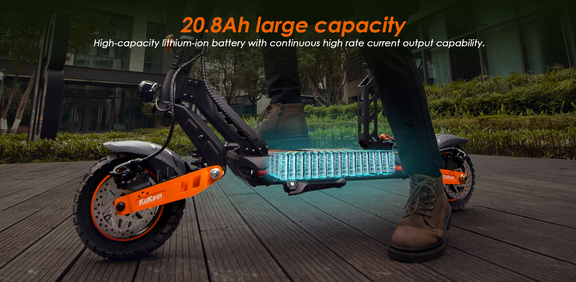 Kukirin Cool Kirin Electric Scooter G2Max Can Be Used for Sitting and Riding, Three-In-One 90% off Foldable Electric Mobility Scooter for Export