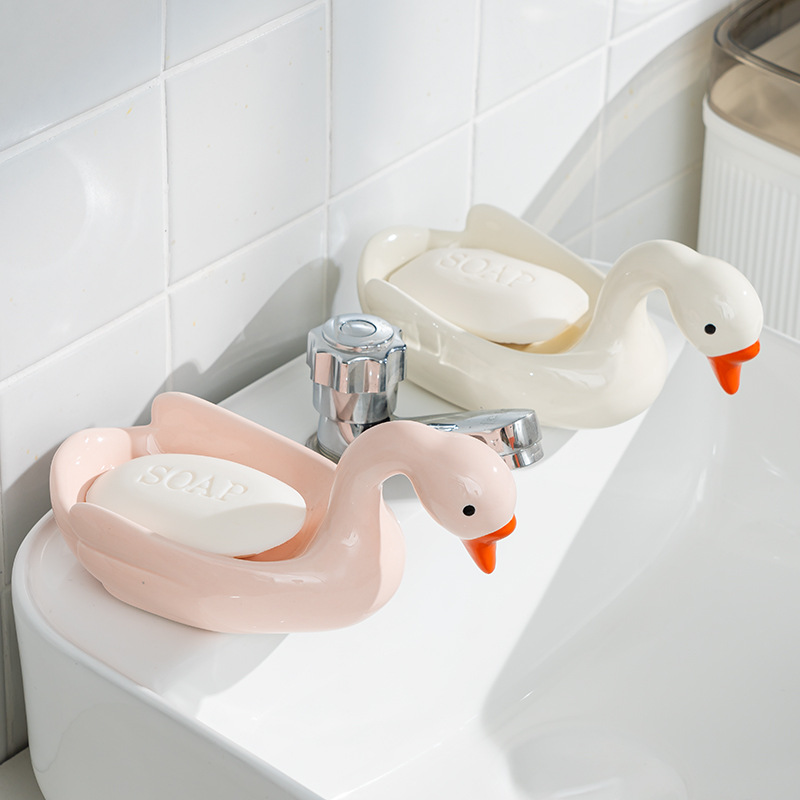 cartoon creative ceramic soap holder for home use for hotel