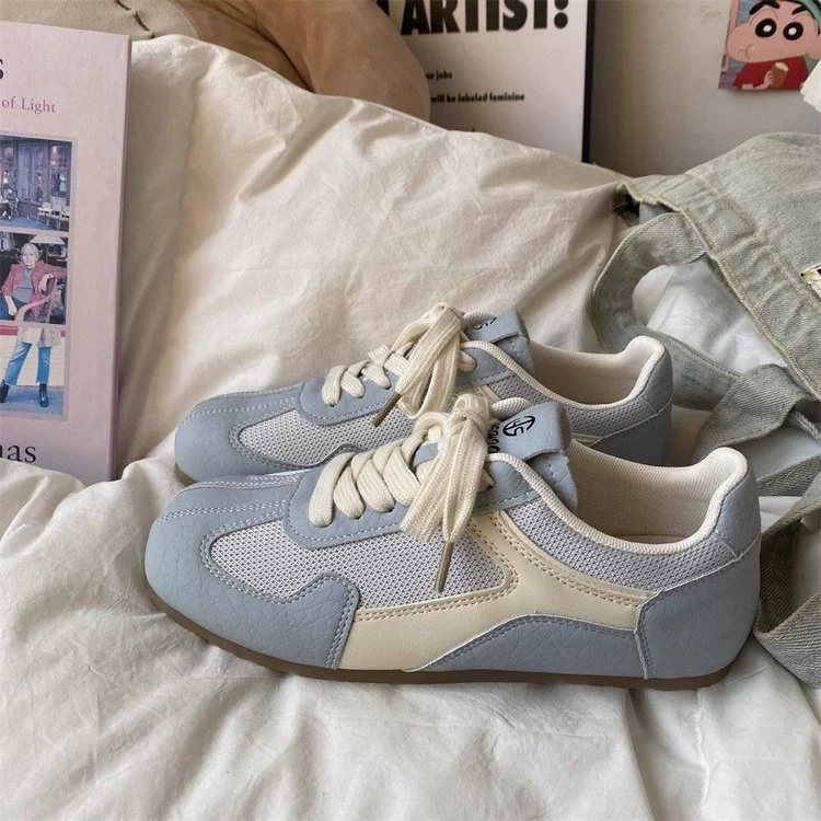 Легкие дофаминовые ретро универсальные моральные тренировочные туфли на плоской подошве для женщин 2025 новые весенние и осенние легкие повседневные спортивные кроссовки