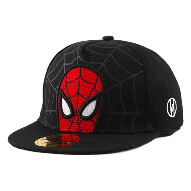 Spider-man Children's Hat Spring and Summer New Children's Hat European and American Fashion Cartoon Baseball Cap Foreign Trade Flat Along Hip Hop Hat