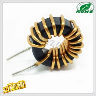 定制磁环电感铁硅铝044125-100UH 立式/卧式 环形绕线车充电感