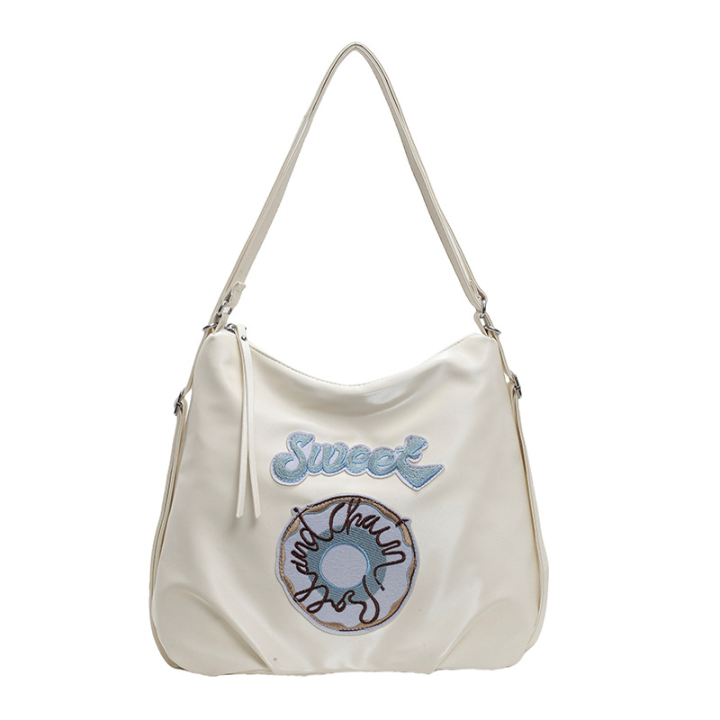 Trendy Multiple Back Methods Stor Kapacitet til Kvinder 2024 Nye Tasker Letter Pendler Skuldertaske Studenterygsæk_voghion.com