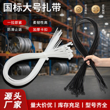 自锁式大号尼龙扎带加宽加厚超塑料扎高强度捆绑带束线防火级收紧