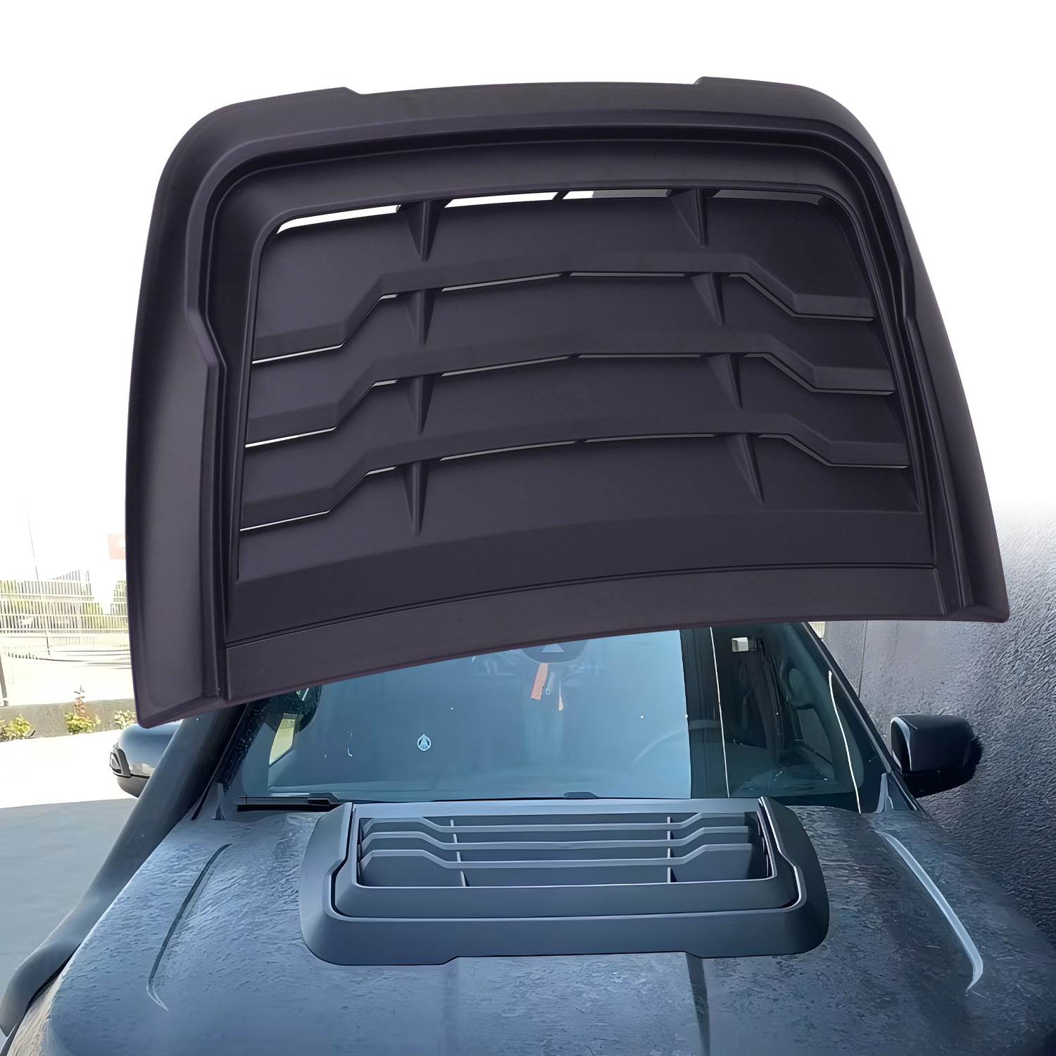 Car Accessories Hood Air Intake Cover Deflector Fake Air Vent Sticker Modified Hood Decorative Air Outlet