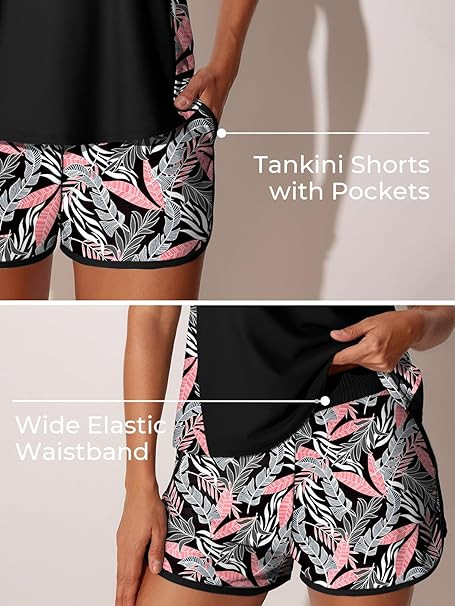 Bikiny set plus size pro ženy tílko a kraťasy plavky sada_voghion.com