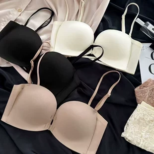 Non-slip underwear, straps, supporting wireless bra, strapless, beautiful back