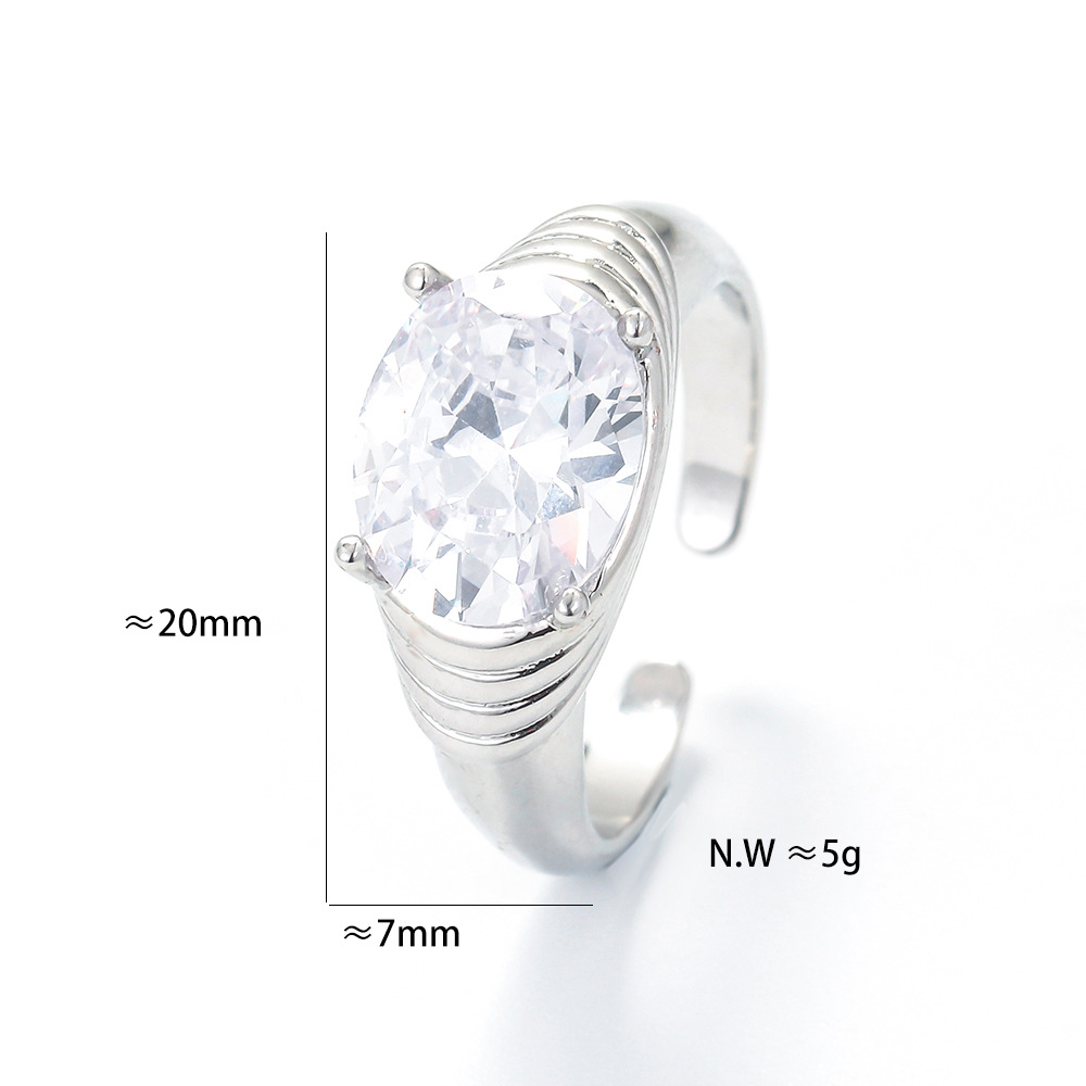 Plating Design Korean Jewelry Retro Simple Personality Hip-hop Open Index Finger Ring