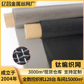 高纯钛丝网食品化工海水过滤网黑钛网白钛网1-400目TA1/TA2厂家
