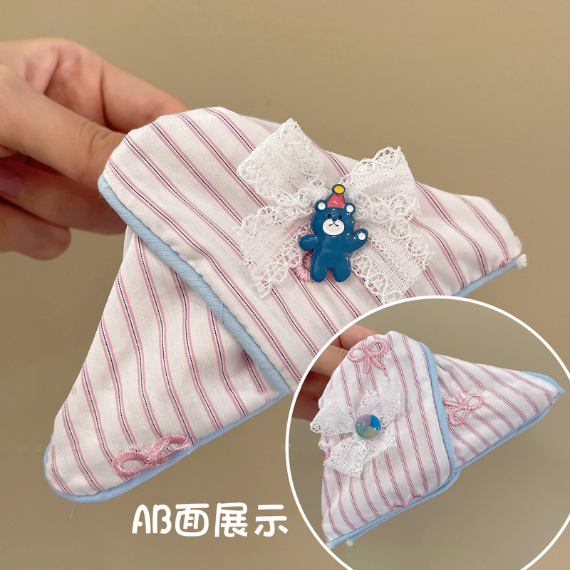 新しいレトロな韓国生地のリボン三角形クリップ女性の大きなヘアクリップ後頭部の髪の量シャーククリップ|undefined