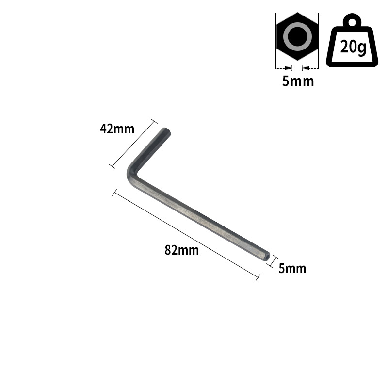 Llave hexagonal perforada negra de la cuchara del control central hueco al por mayor del agujero