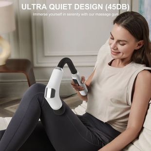 New Curved Fascia Gun Portable Fitness Muscle Relaxation Cervical Spine Massager Fascia Gun