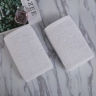 21 Single Yarn Pure White Towels for Home Travel Sports Towels for Bathing B&B Hotel White Towels