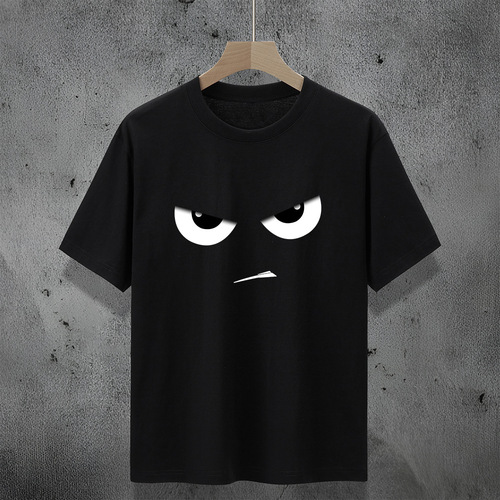 Bestselling national trend top, versatile t-shirt short sleeve design, couple's men's and women's t-shirt, 2025 summer print, loose fit.
