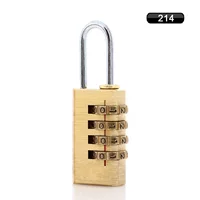 Timinal solid bronze password hanging lock luggage box letter box cabinet brass password lock 214