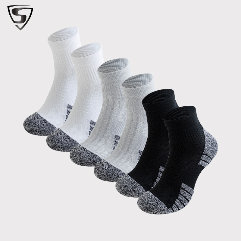 2025 New Running Socks Professional Marathon Outdoor Cycling Sports Socks Men and Women Towel Bottom Quick-Drying Export Socks