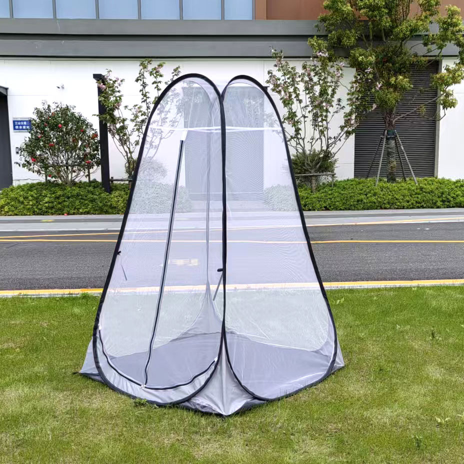 Single-Person Mesh Quick-Open Tent for Courtyard Outdoor Ventilation, Mosquito Prevention, Indoor Ventilation, and Dedicated for Meditation and Standing Still