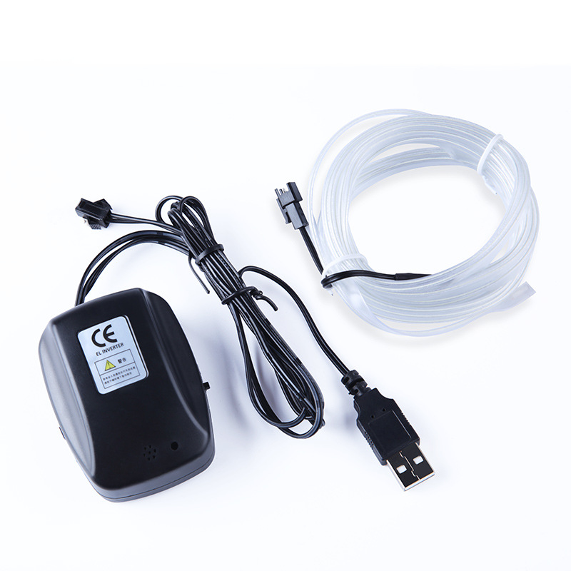 Coche usb coche luz de ambiente de luz fría tira de luz de atmósfera led interior sin cableado modificado cinturón de luz interior inalámbrico
