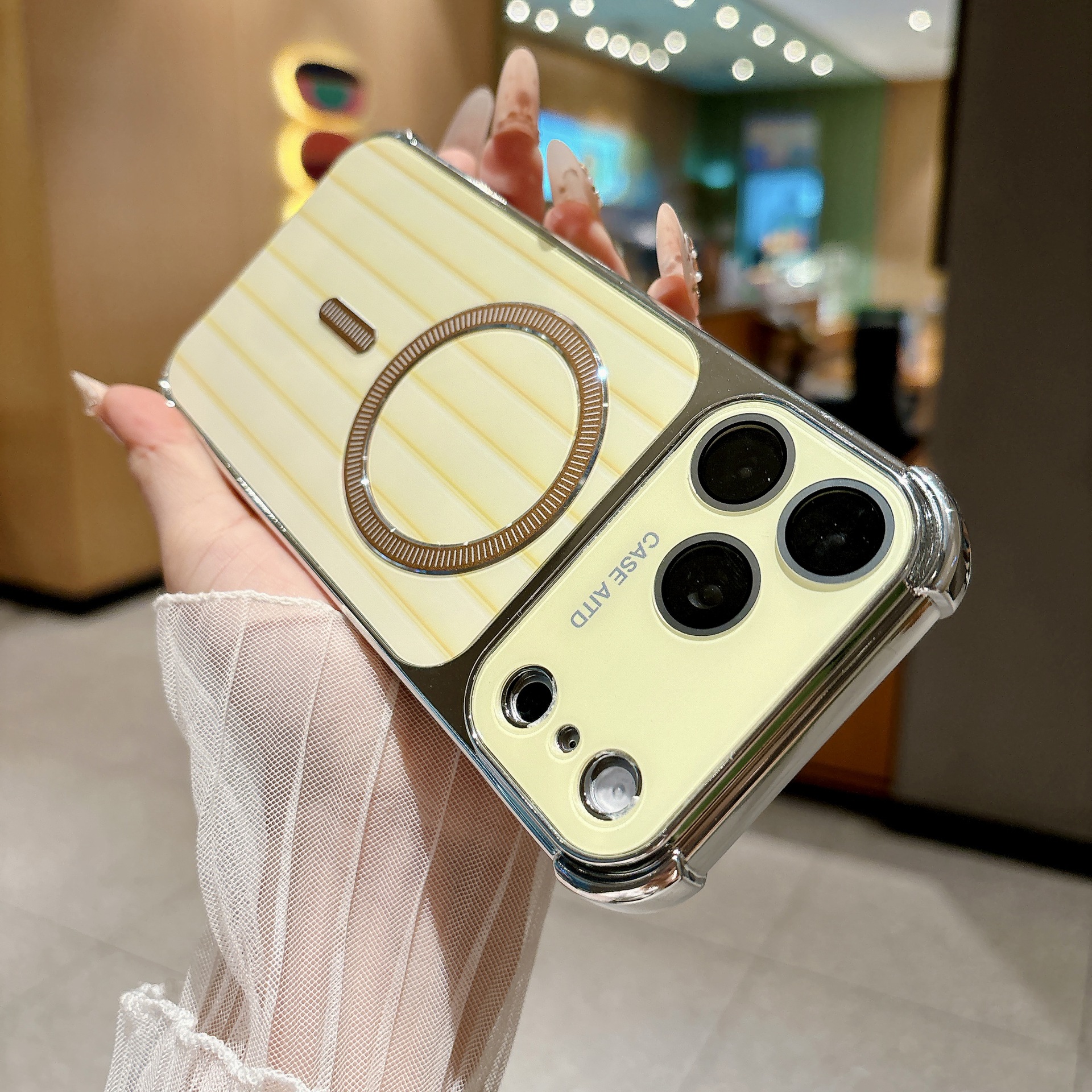 Funda Magnética Tipo Maleta para iPhone 18 Pro Max, Silicona, Anticaídas