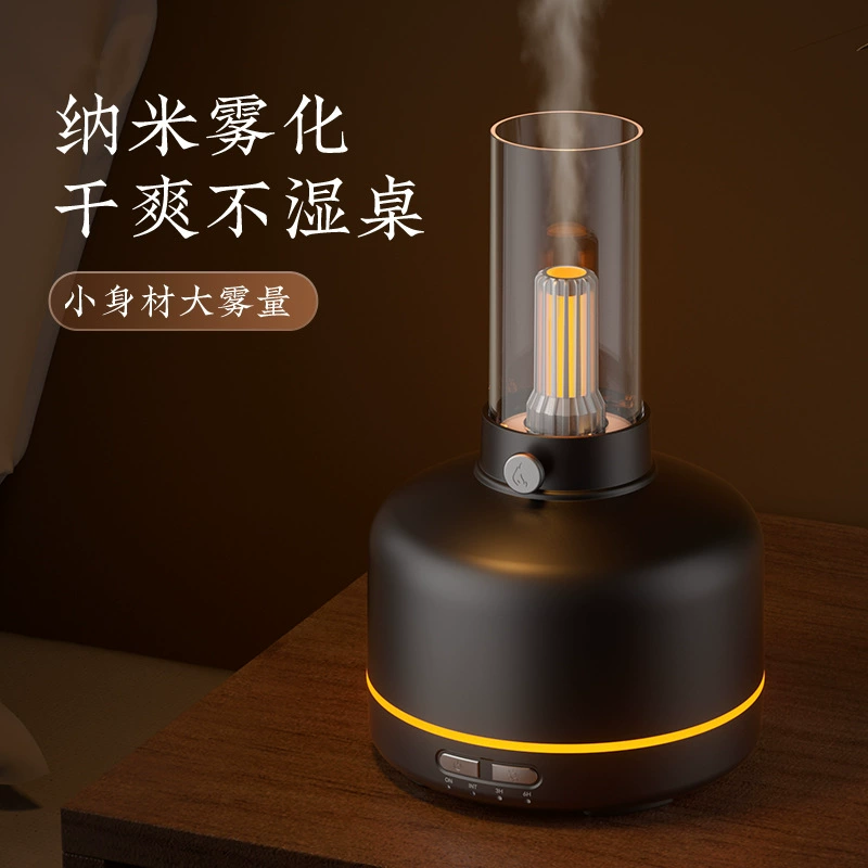 Ultrasonic Aroma Diffuser (T31) Retro LED Night Light, 200 ml Humidifier, Bluetooth Option