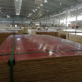 红模板现浇混凝土用模板建筑工地木板松木面桉木芯周转次数多