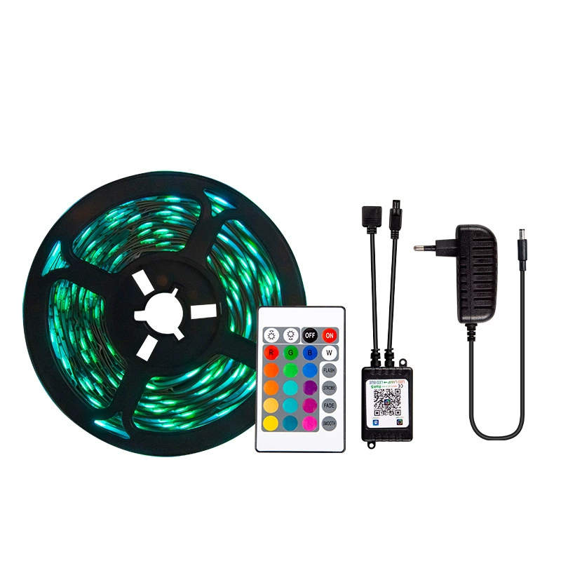 Набор светодиодной ленты RGB, водонепроницаемый, управление приложением Bluetooth, 2835/5050, 5–15 м
