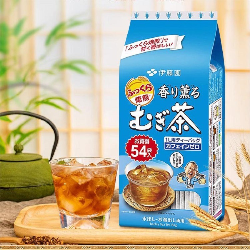 日本の伊藤園麦茶 ティーバッグ 本格的な和風麦茶 妊婦と子供向け オリジナル輸入濃い味のお茶 水出し|undefined