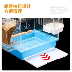 Bird Cage Parakeet Peony Parakeet Xuanfeng Small Parakeet Transparent Acrylic Ornamental Splash-proof Photography Wholesale 