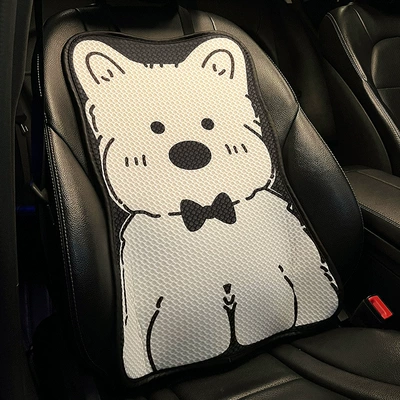 Car Seat Cushion Universal for All Seat cushion, seat cover - four-seasons-ice-silk-style-west-highland-puppy-backrest-single-no-specifications